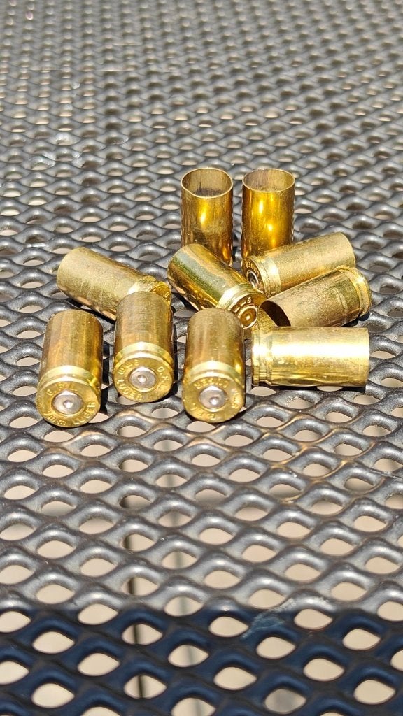 10 lege hulzen 9 mm luger G.F.L., Ophalen of Verzenden, Landmacht, Nederland, Hulzen of Bodemvondsten