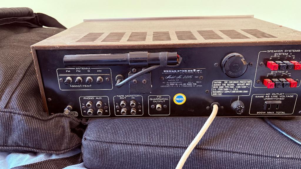 Vintage Marantz Model 2216 stereo receiver seventies, Audio, Tv en Foto, Versterkers en Receivers, Gebruikt, Ophalen, Marantz