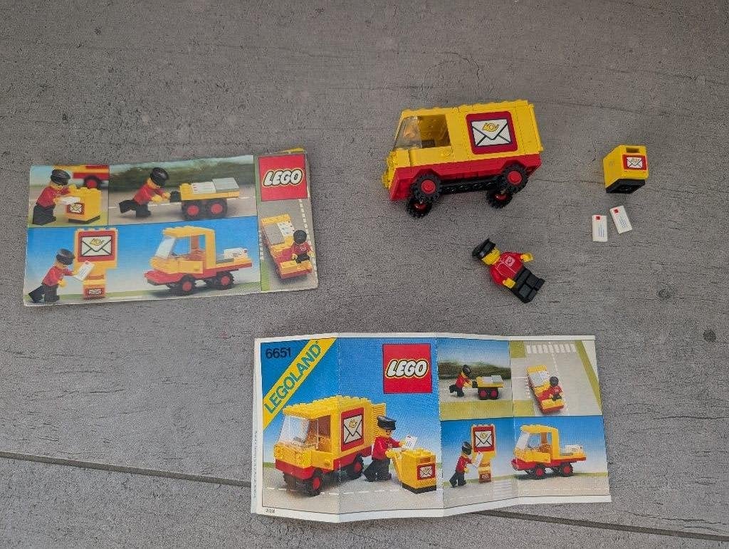 LEGO LEGOLAND 6651 Postwagen, Gebruikt, Lego, Compleet, Ophalen of Verzenden