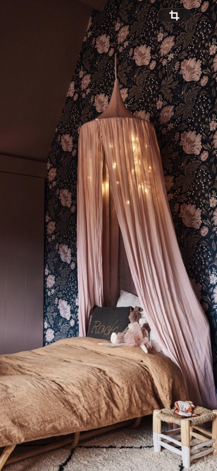 Hemelbedsluier in de kleur Dusty Pink van No74, Ophalen of Verzenden, Gebruikt, Klamboe