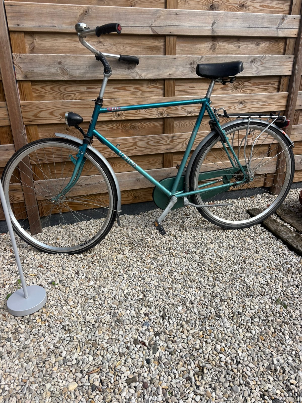 Heren fiets blauw, frame hoogte 59 cm, technisch goed., 57 tot 61 cm, Ophalen, Zo goed als nieuw, Overige merken