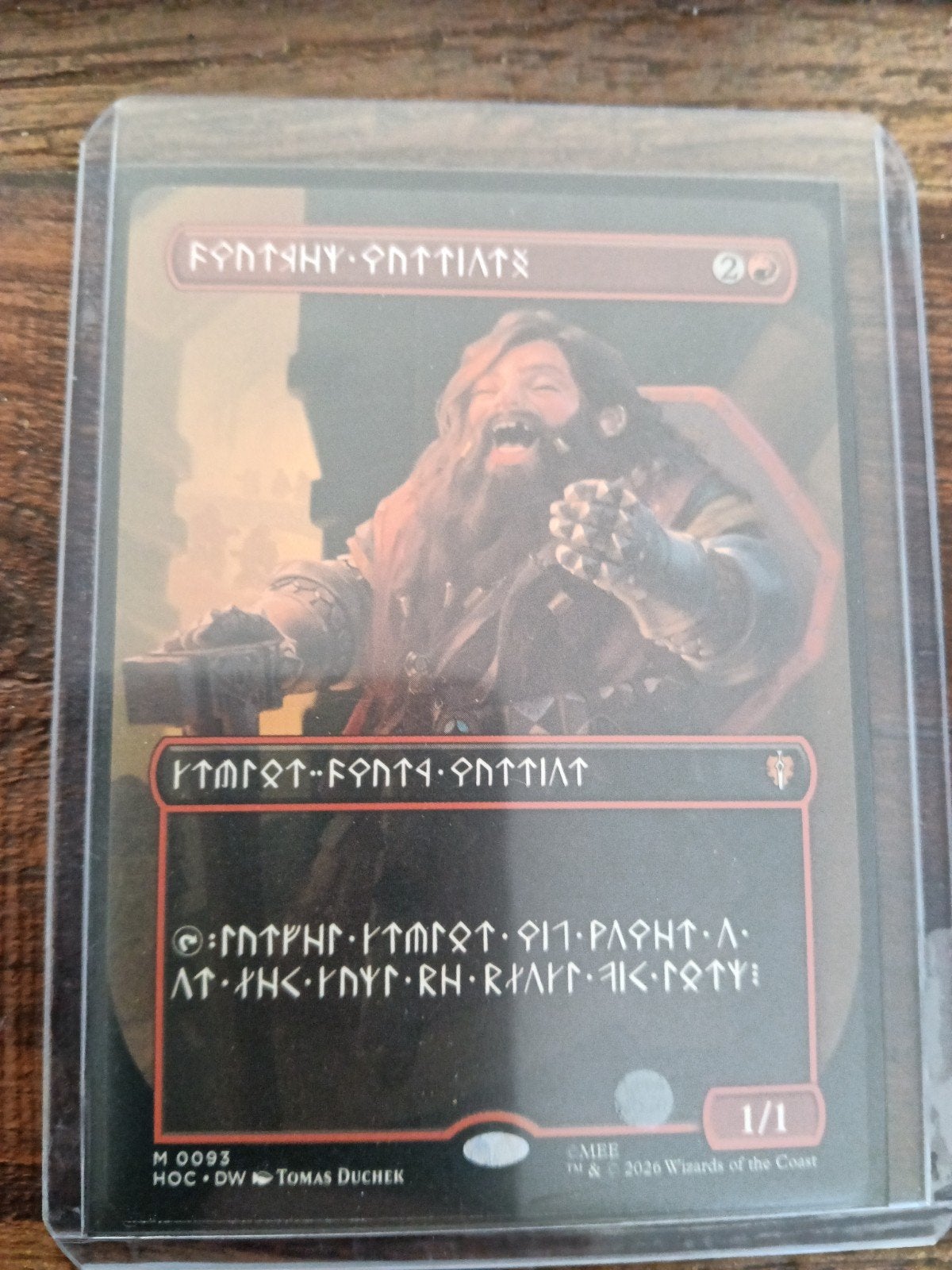 Dwarven Warriors - Dwarven Language - Pack Fresh, Ophalen of Verzenden, Nieuw, Losse kaart, Foil