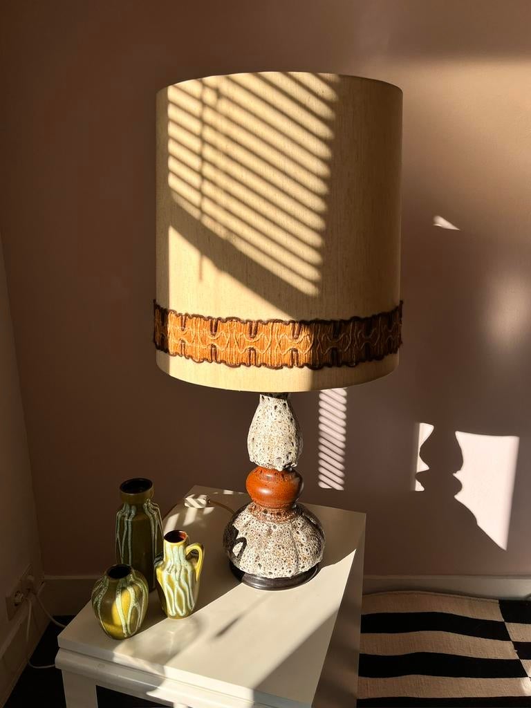 XL Hustadt - Leuchten fat lava style jaren 70 lamp, Huis en Inrichting, Lampen | Vloerlampen, Ophalen, Overige materialen, Gebruikt