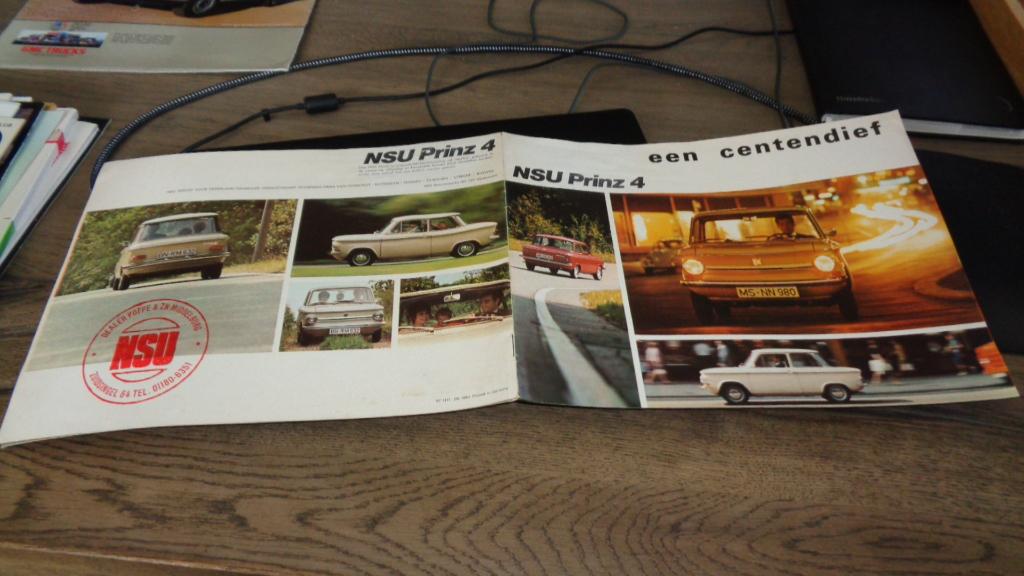 Folder  NSU PRINZ 4  , een centendief, Verzenden, Zo goed als nieuw, Overige merken