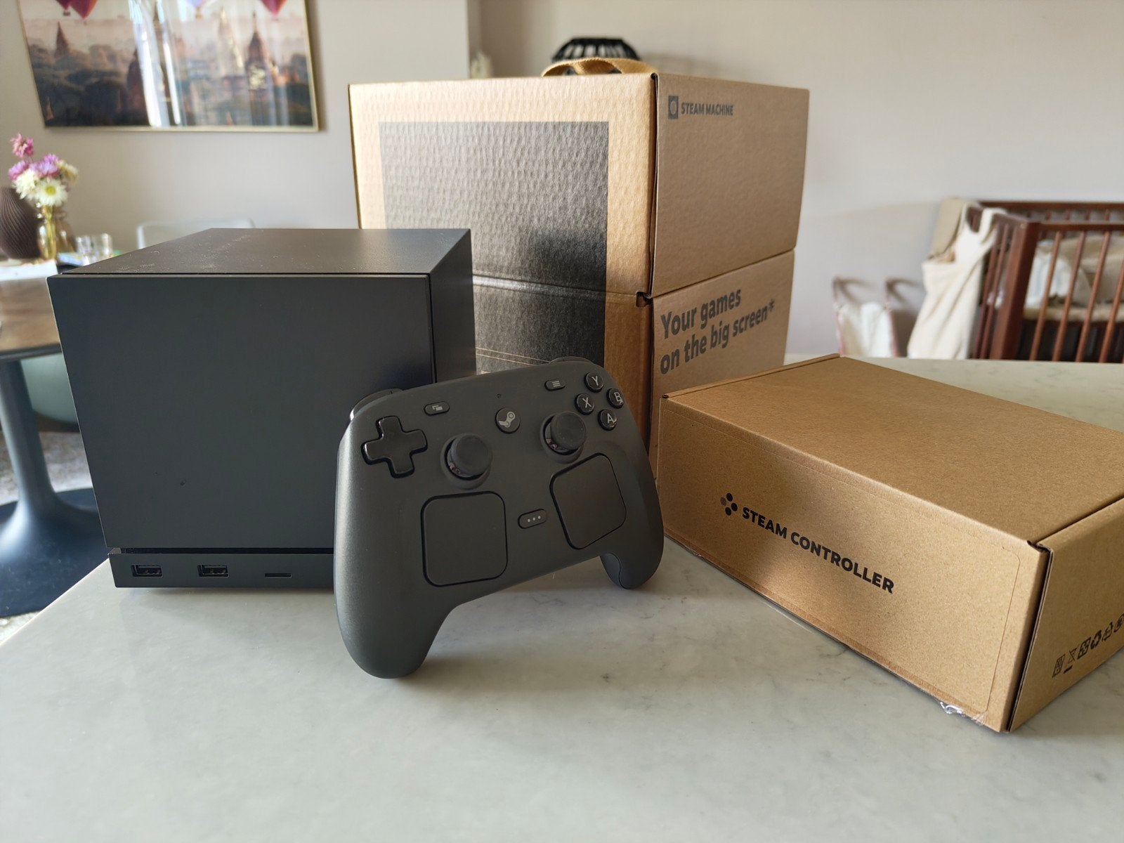Steam Machine 512G met Steam Controller - nieuw, Spelcomputers en Games, Spelcomputers | Overige, Ophalen of Verzenden, Valve