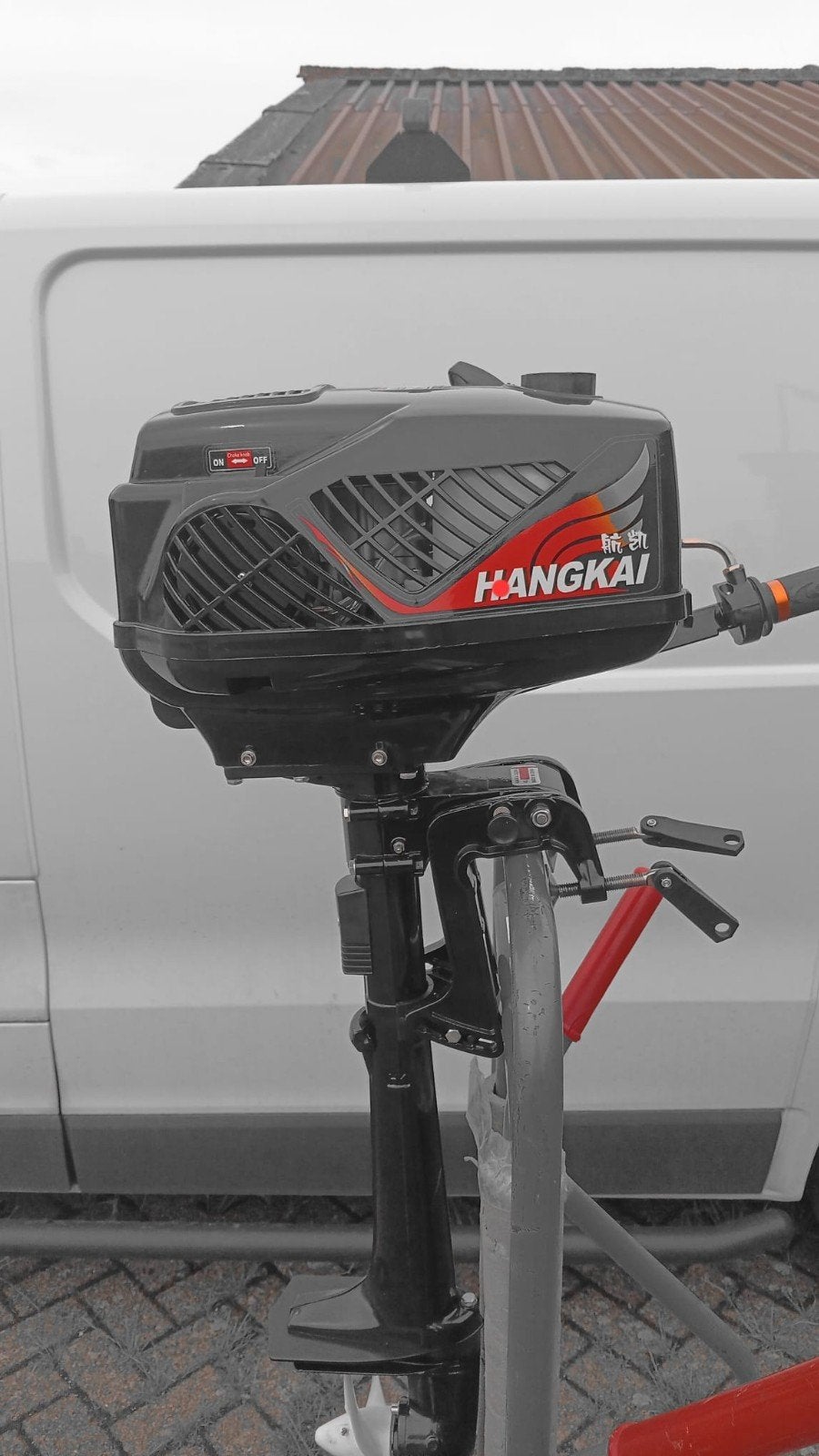 Hangkai buitenboordmotor 3.6pk - Nieuw, kort gebruikt, Watersport en Boten, Buiten- en Binnenboordmotoren, Ophalen