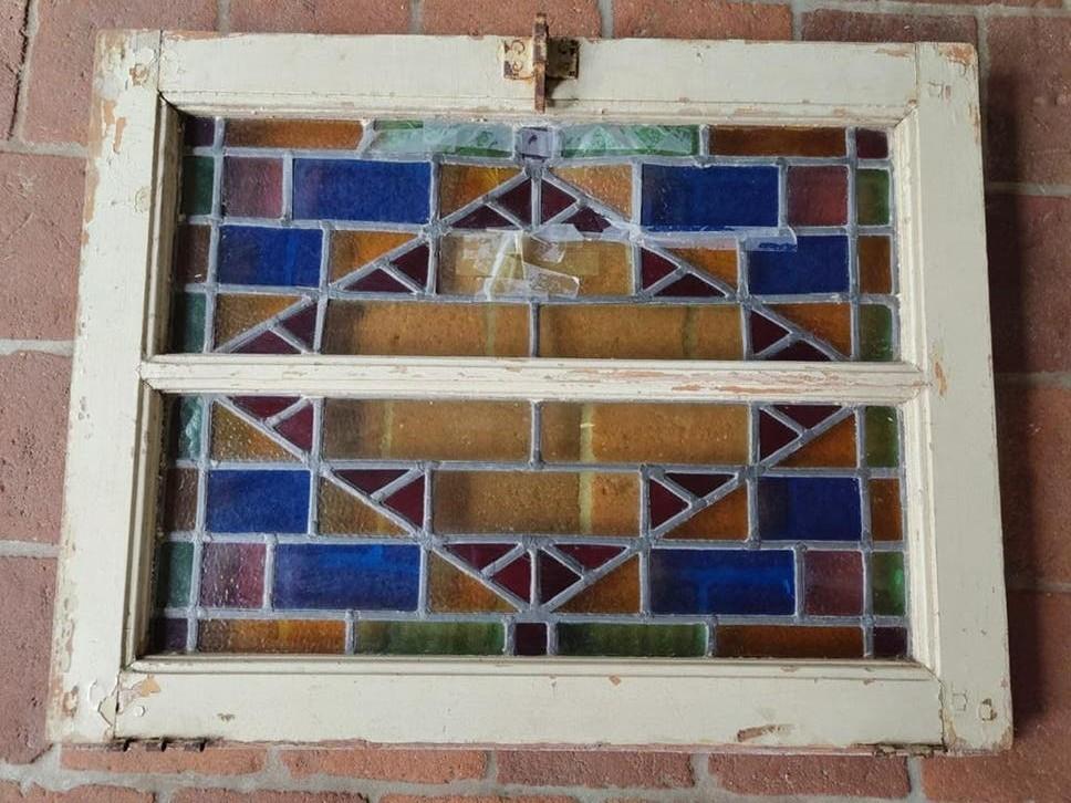 glas in lood raam, Antiek en Kunst, Ophalen