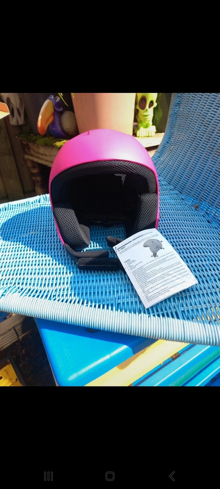 Nieuwe roze kinder skihelm XS (49-50 cm) met beschermhoes, Ophalen of Verzenden