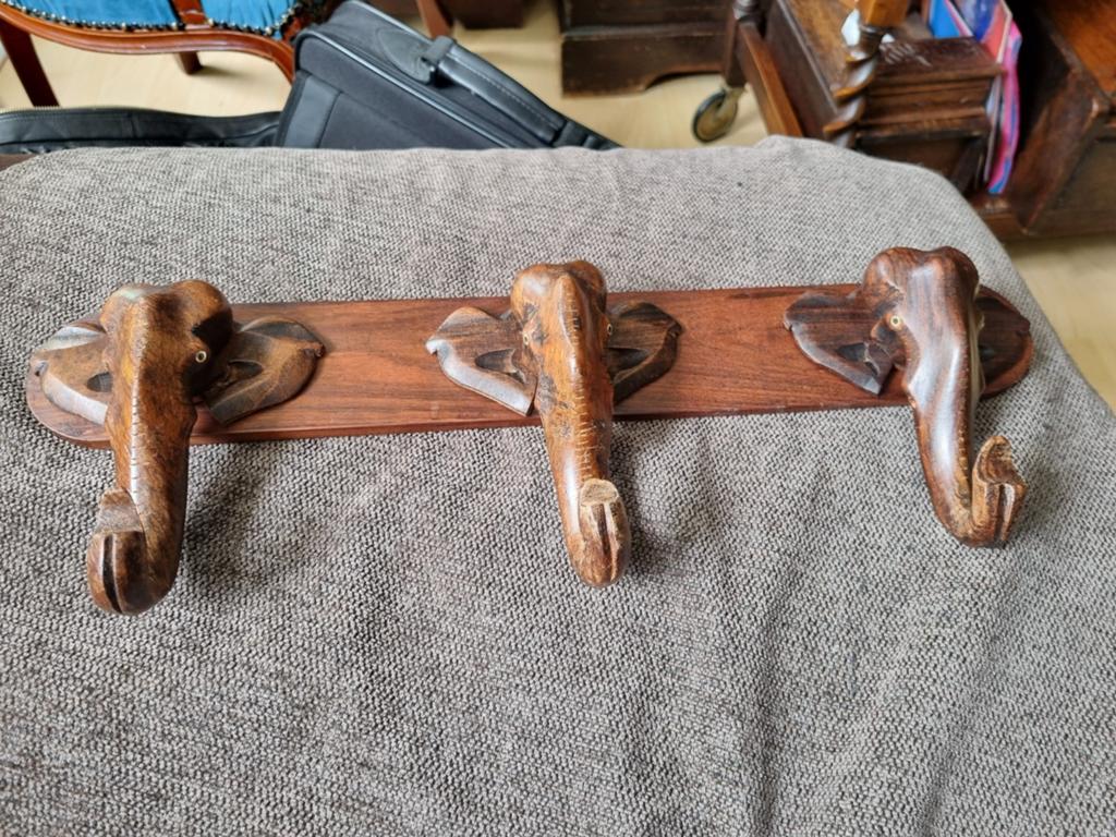 Olifantenkapstok 47 cm, Huis en Inrichting, Woonaccessoires | Kapstokken, Ophalen of Verzenden, Wandkapstok, Minder dan 100 cm