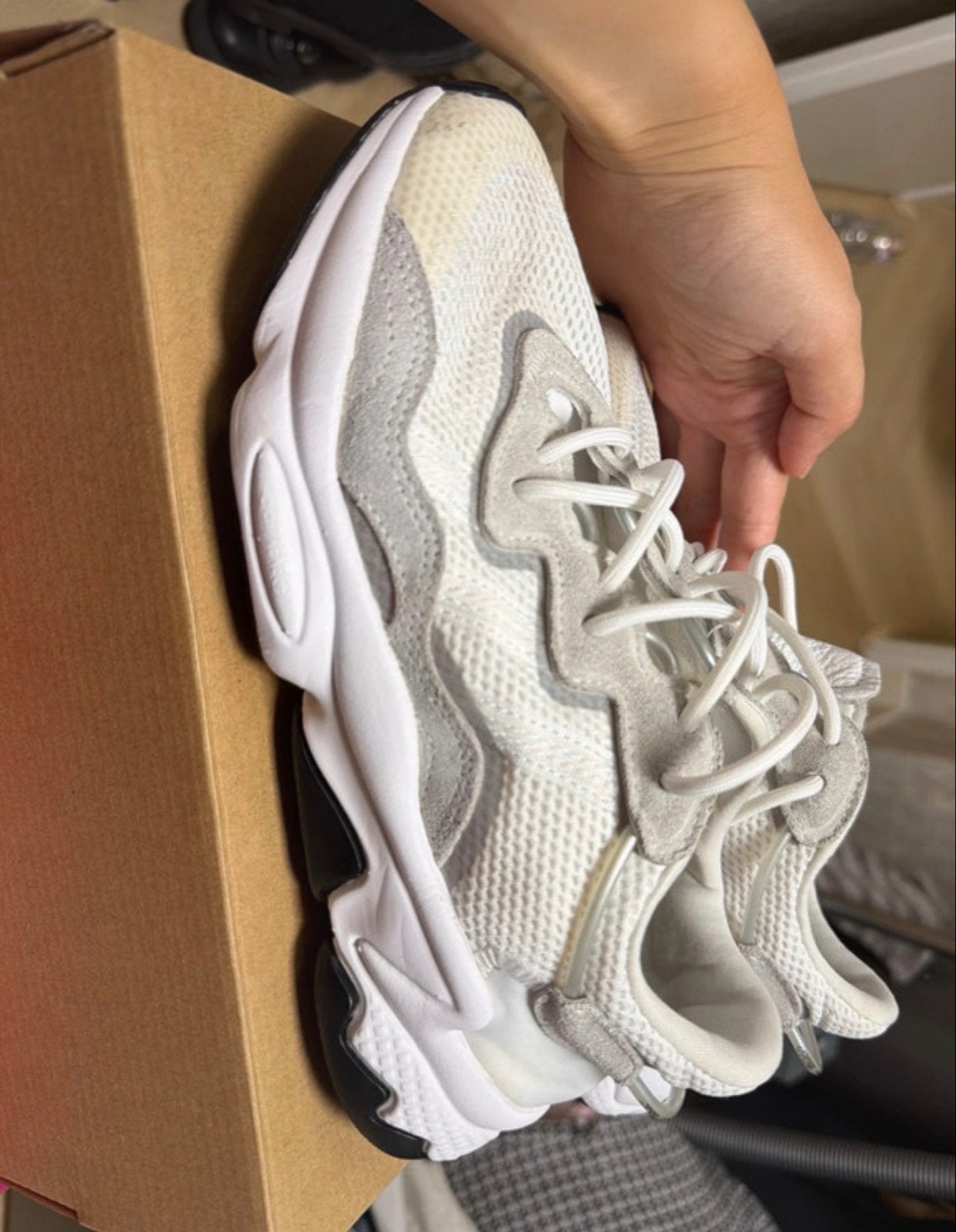 Adidas Ozweego sneakers - Maat 38, Ophalen of Verzenden, Gedragen, Wit, Sneakers of Gympen