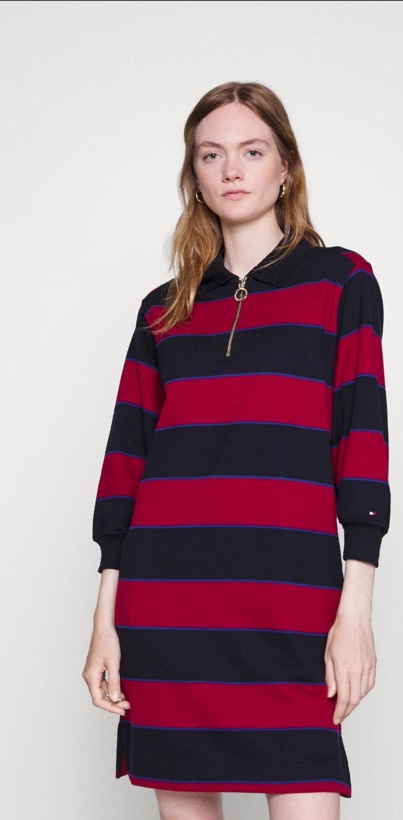 Tommy Hilfiger jurk, Blauw, Maat 46/48 (XL) of groter, Ophalen of Verzenden, Zo goed als nieuw