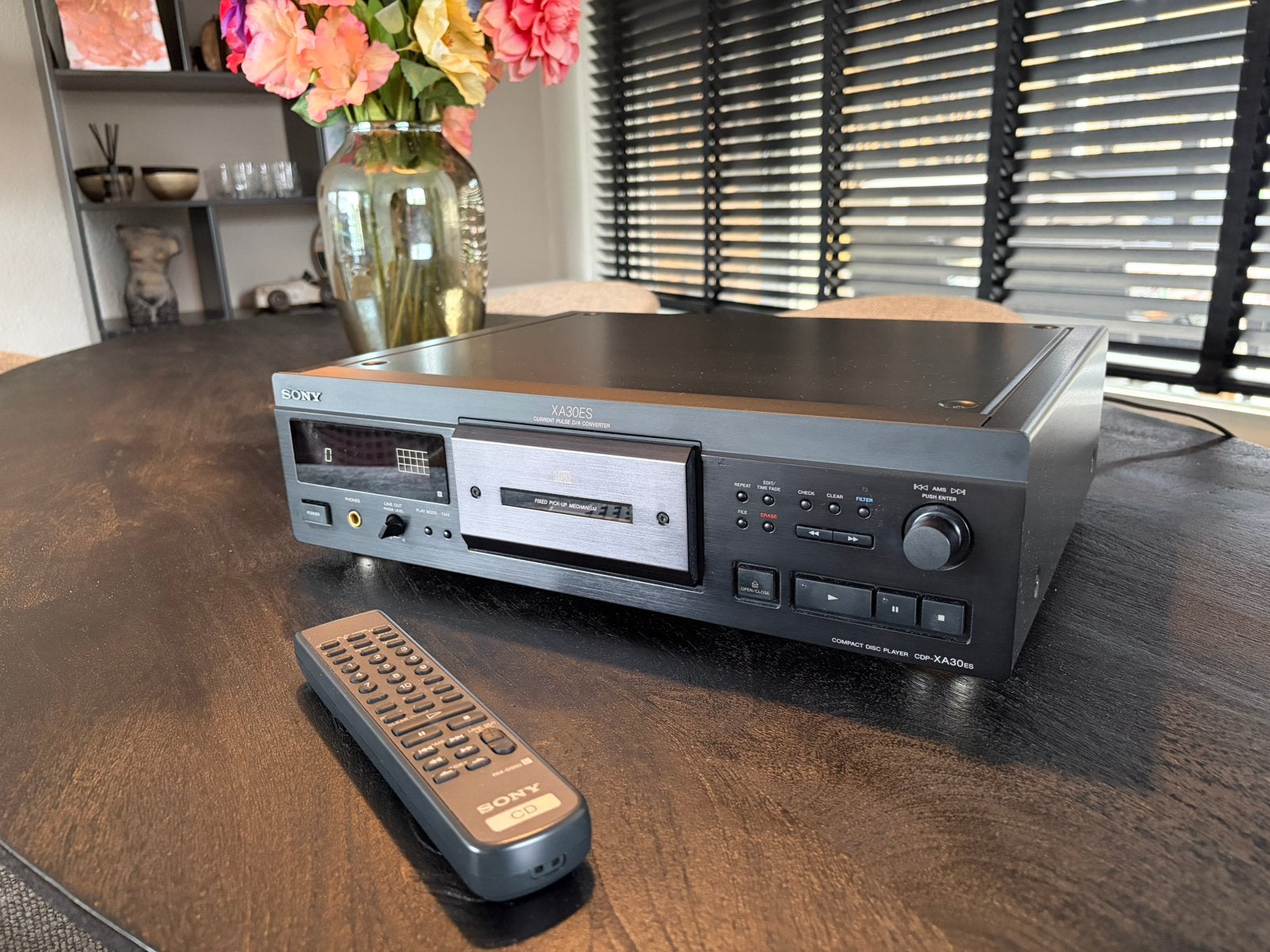 Sony CDP-XA30ES CD-Speler / Zwart, Audio, Tv en Foto, Ophalen, Gebruikt, Sony