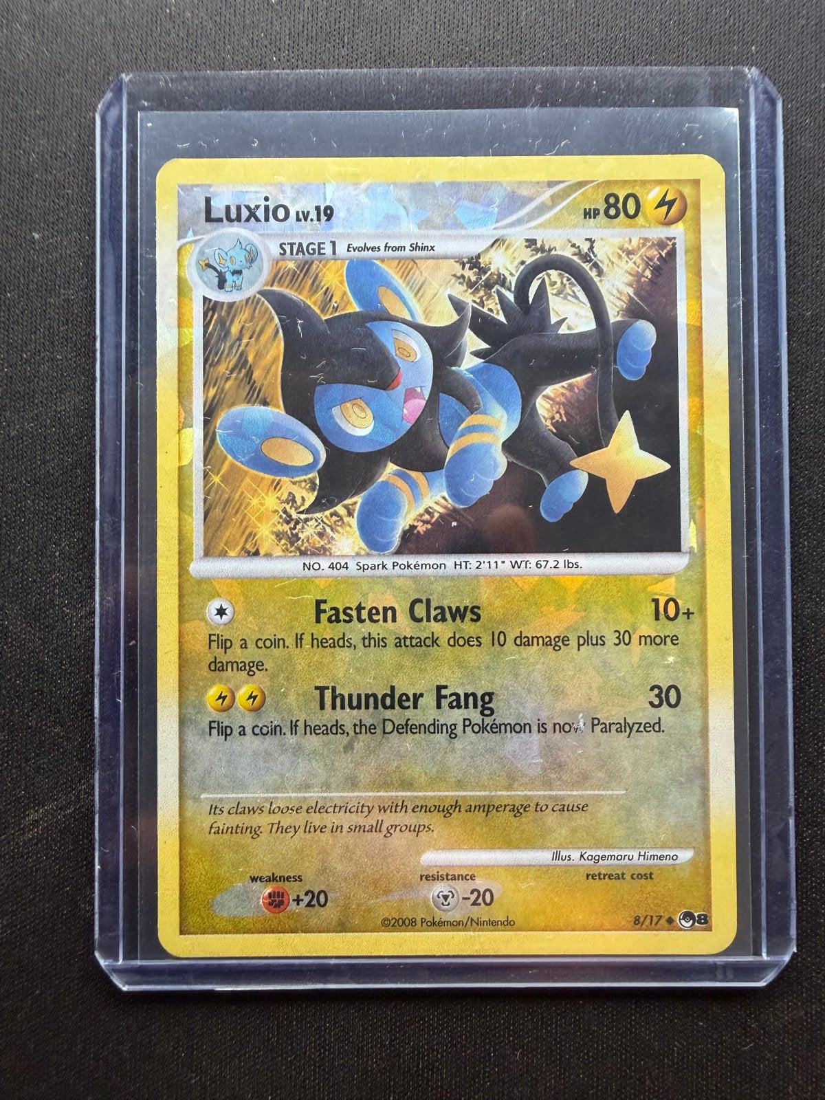 Luxio LV.19 8/17 POP8, Ophalen of Verzenden, Gebruikt, Losse kaart, Foil
