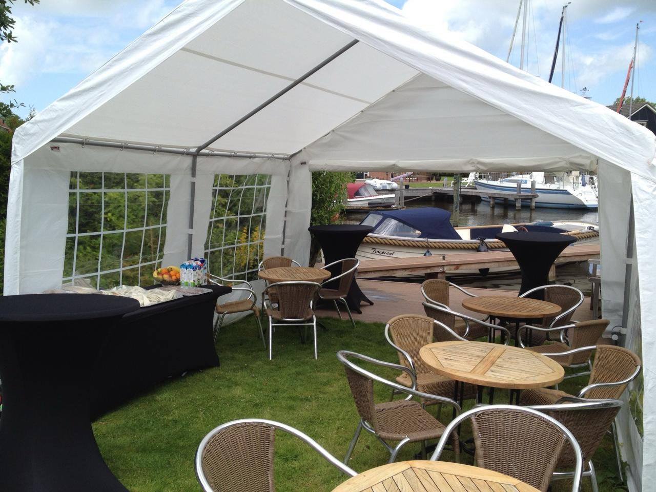 Partytent 4x4 te koop, Ophalen, Opvouwbaar, Partytent, Zo goed als nieuw