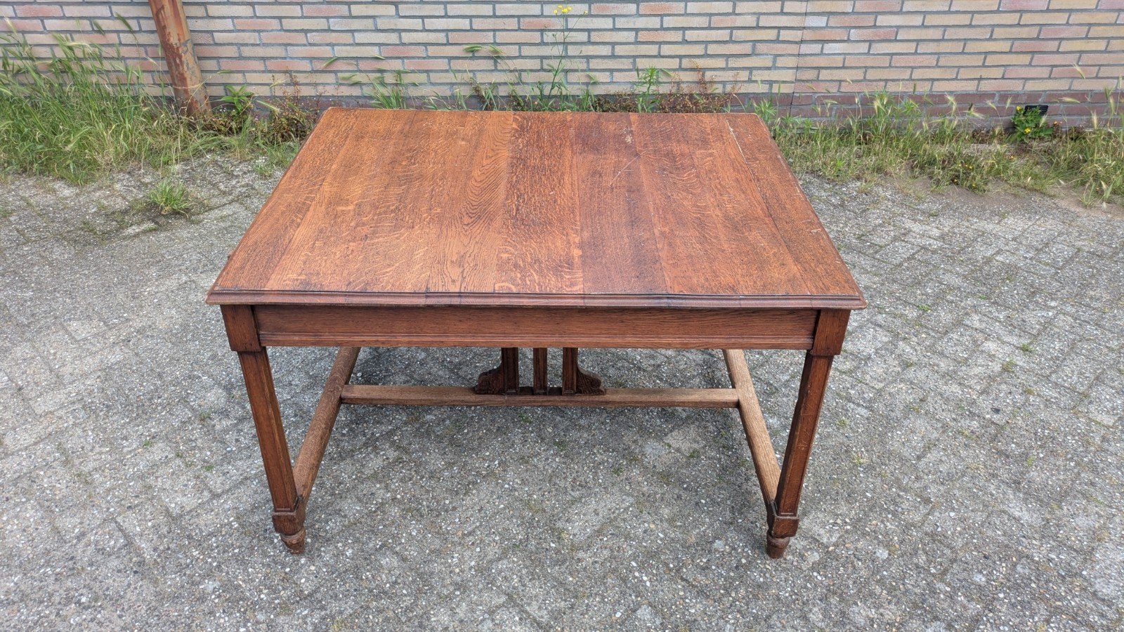 Antieke Eiken Uitschuifbare Eettafel - Familiestuk, Antiek en Kunst, Ophalen