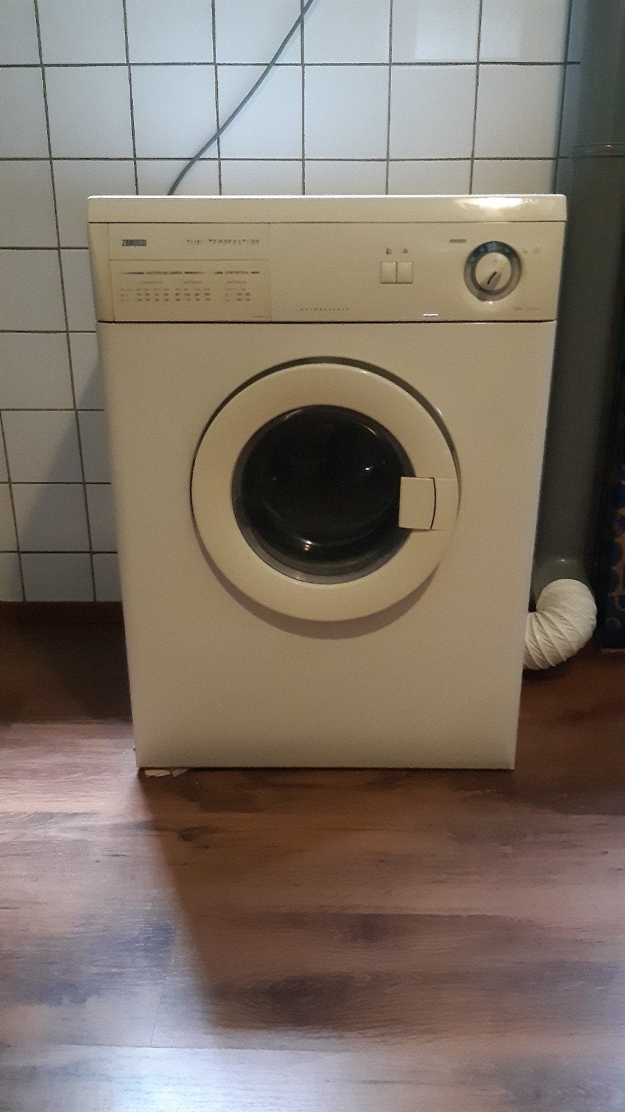 Zanussi tds-372t droger, Witgoed en Apparatuur, Ophalen, Gebruikt, Luchtafvoer, 4 tot 6 kg