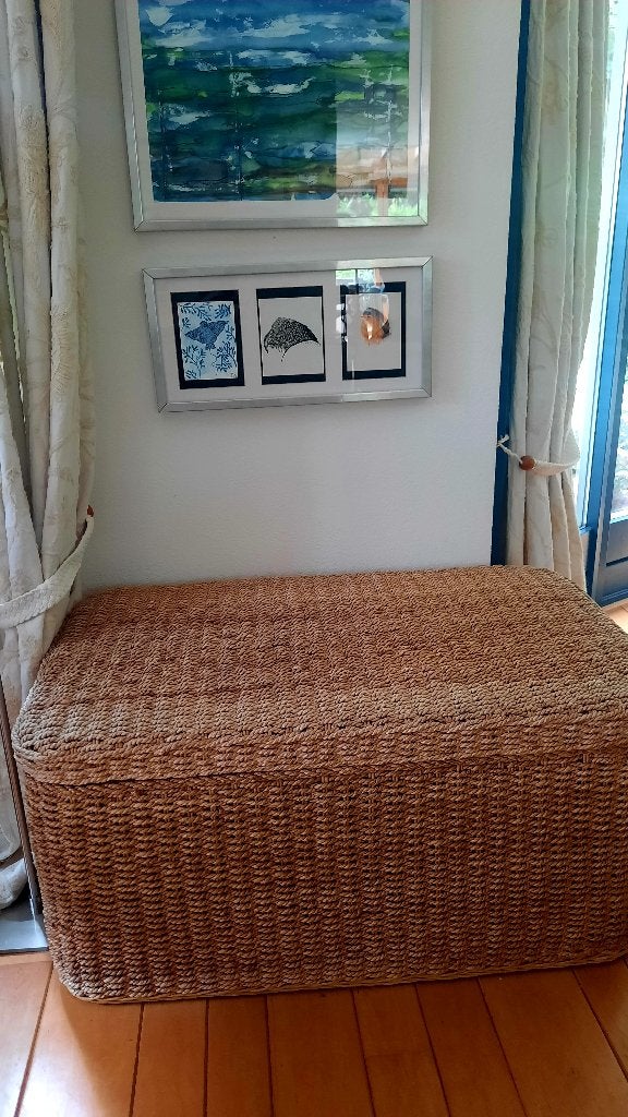 Stoere opbergkist 100% robuust zeegras, Ophalen, Overige materialen, Gebruikt, 50 tot 100 cm