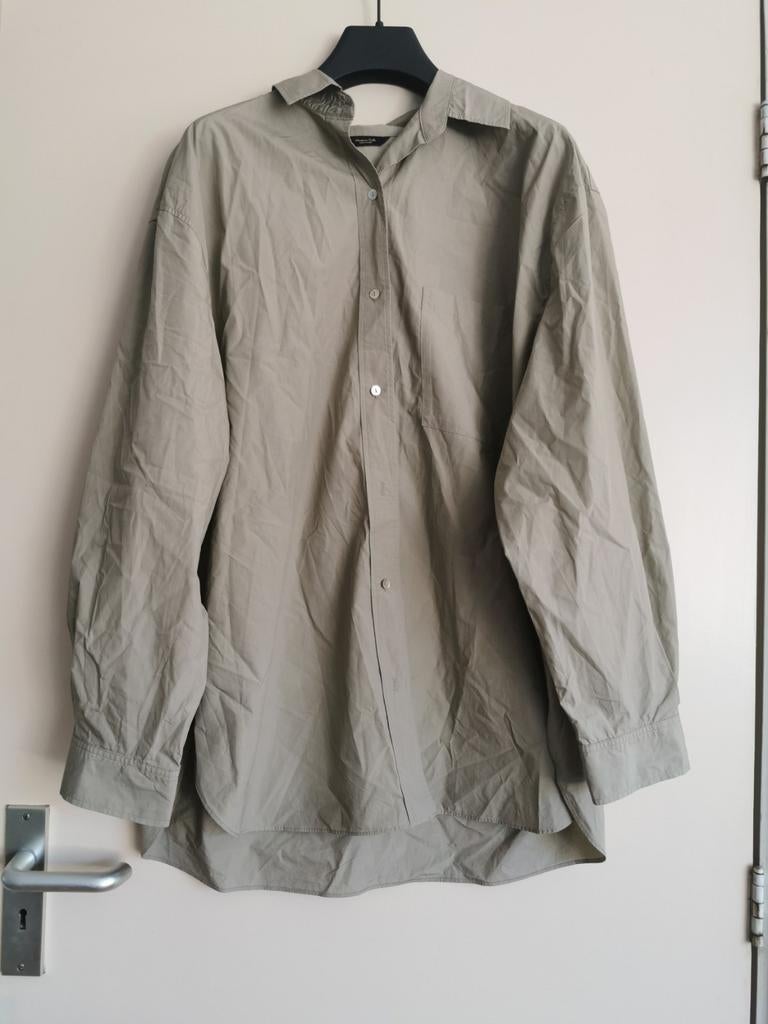 Massimo Dutti overhemd maat L, Maat 38/40 (M), Massimo Dutti, Beige, Ophalen of Verzenden