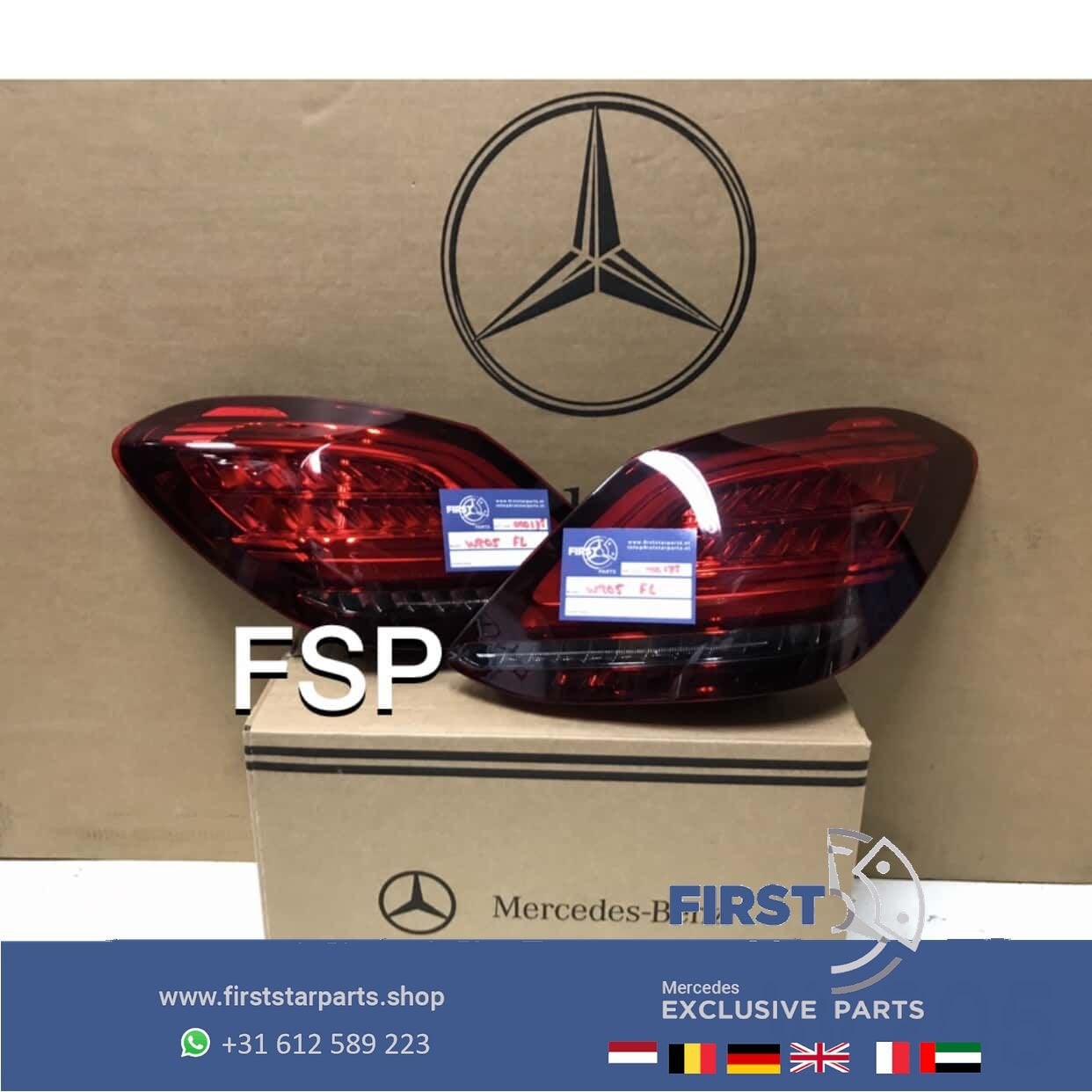 W205 FACELIFT LED ACHTERLICHT SET LINKS RECHTS Mercedes C Kl, Auto-onderdelen, Gebruikt, -, Ophalen of Verzenden, -