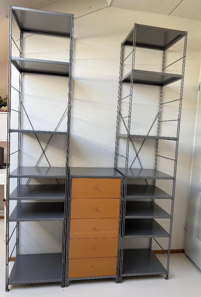 IKEA VINTAGE PETER KAST / ontwerper Niels Gammelgaard, Met plank(en), 200 cm of meer, Zo goed als nieuw, Minder dan 150 cm