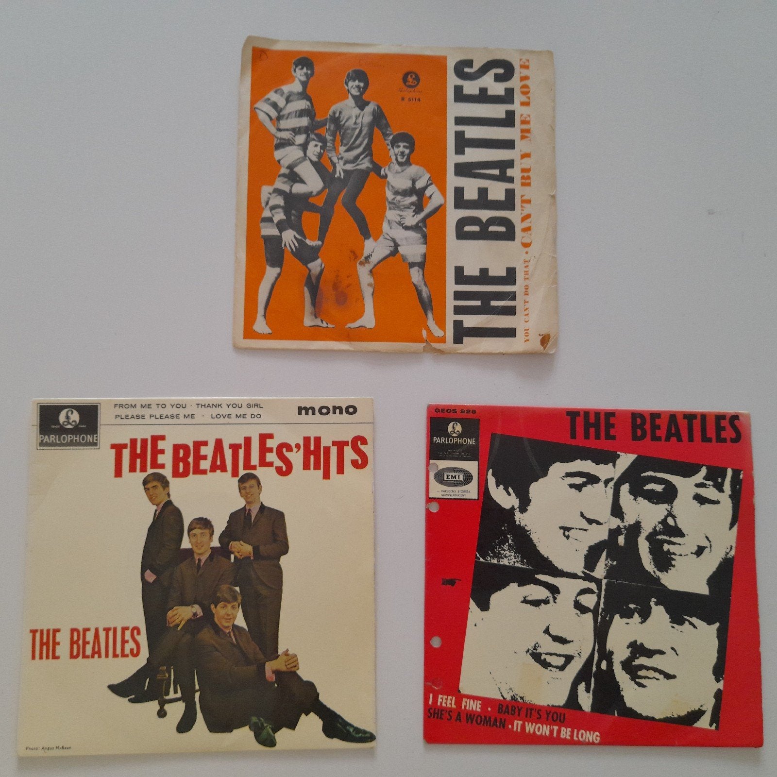 Beatles E.P.'s en single, Gebruikt, 7 inch, Ophalen of Verzenden, Overige typen