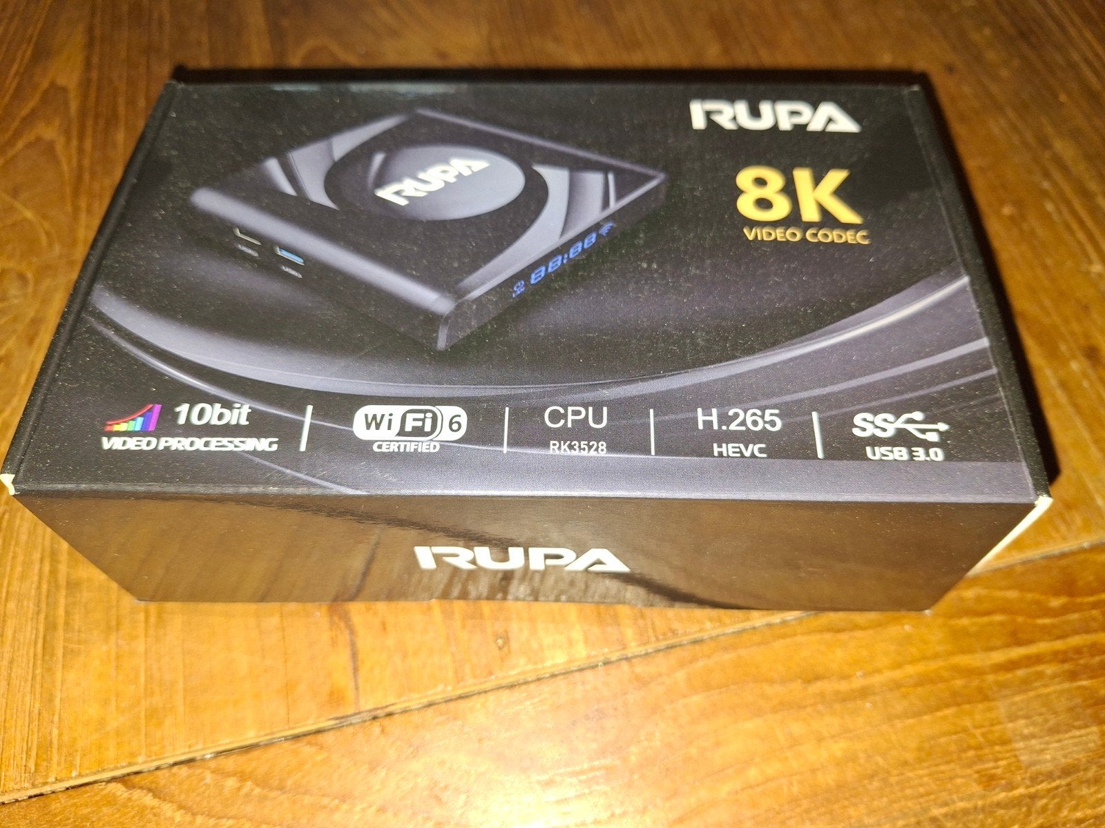Rupa 8K Video Codec Android TV Box met WiFi 6 en USB 3.0, Ophalen of Verzenden, Gebruikt