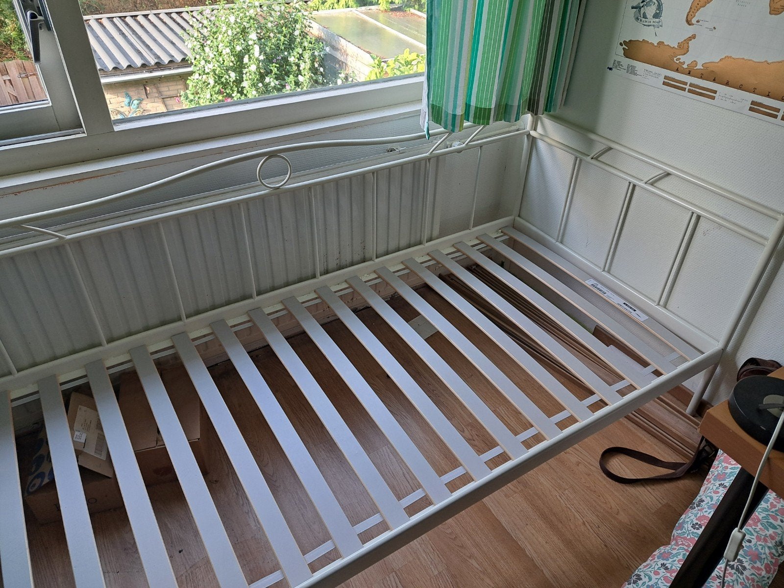 Ikea Eenpersoonsbed met IKEA SULTAN LURÖY Lattenbodem 90x200, Ophalen, Gebruikt, 90 cm, Eenpersoons