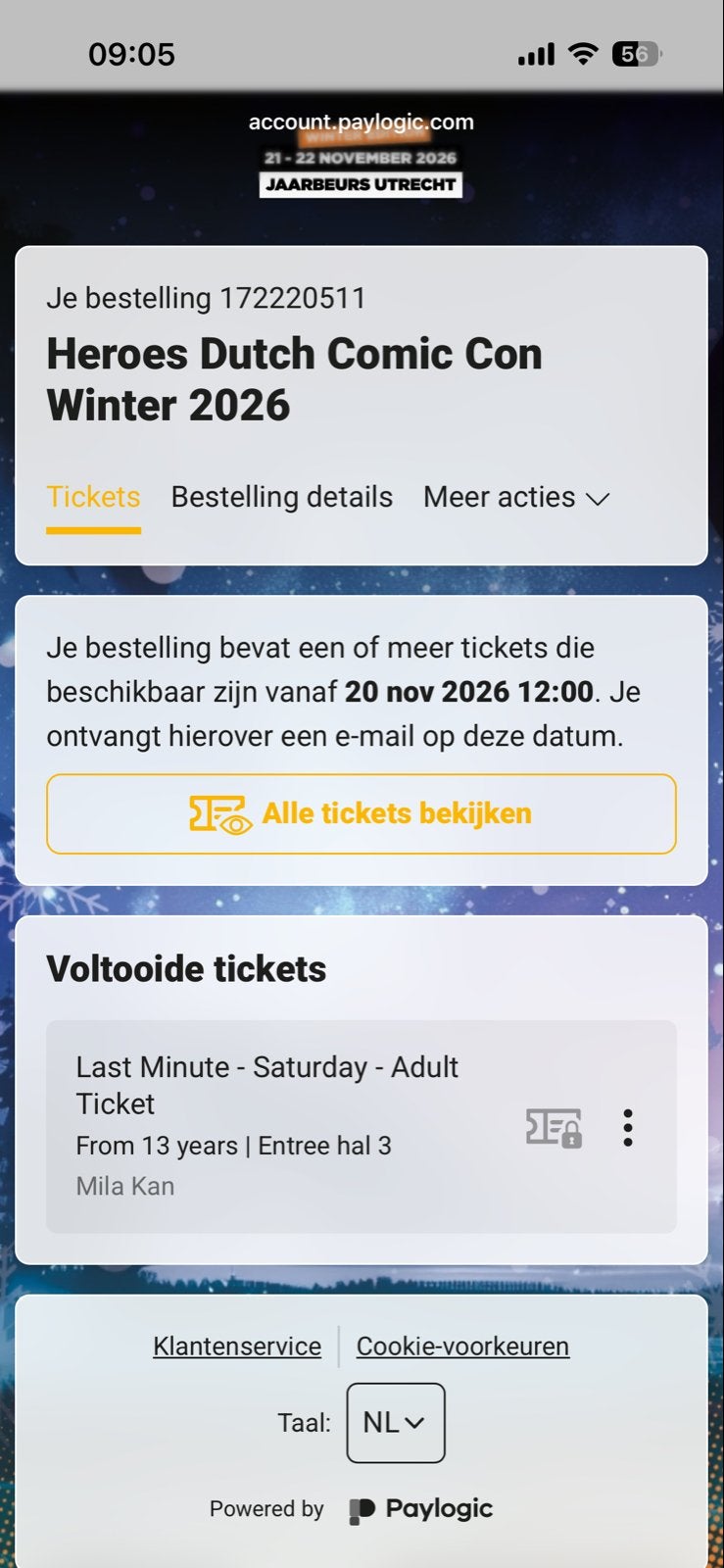 Heroes Dutch Comic Con ticket zaterdag 21 november 2026 ️, Tickets en Kaartjes, Eén persoon