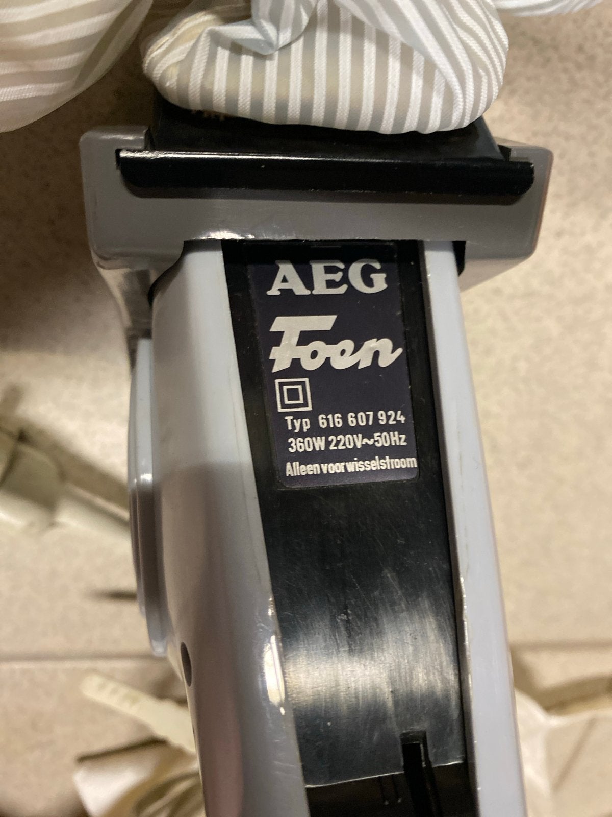 Vintage Aeg haardroger met kap, Verzamelen, Retro, Ophalen of Verzenden, Persoonlijke verzorging
