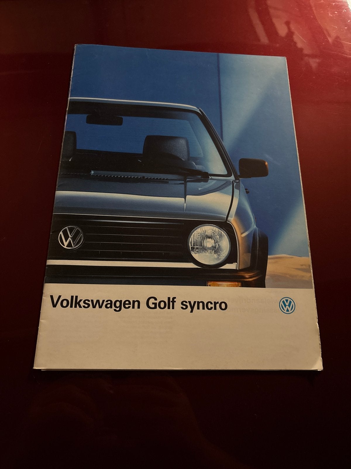 Volkwagen golf syncro folder zgan, Ophalen of Verzenden