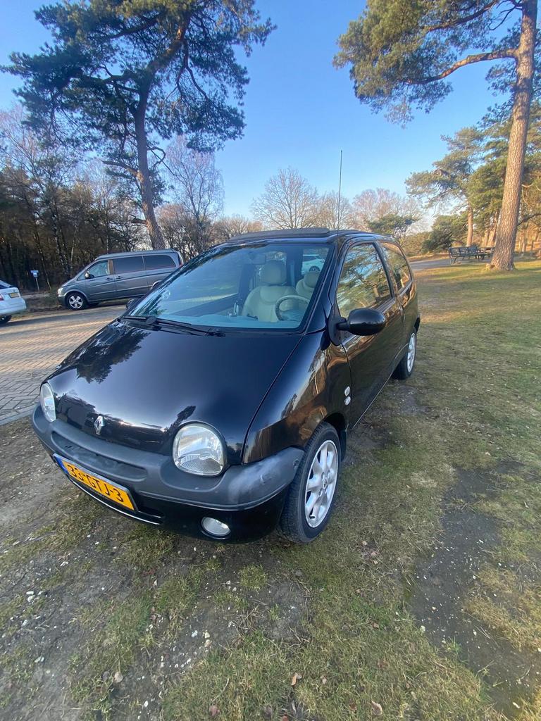 Renault Twingo 1.2 16V initiale 2004 Zwart, Auto's, Renault, Particulier, Twingo, Airbags, Airconditioning, Elektrische ramen