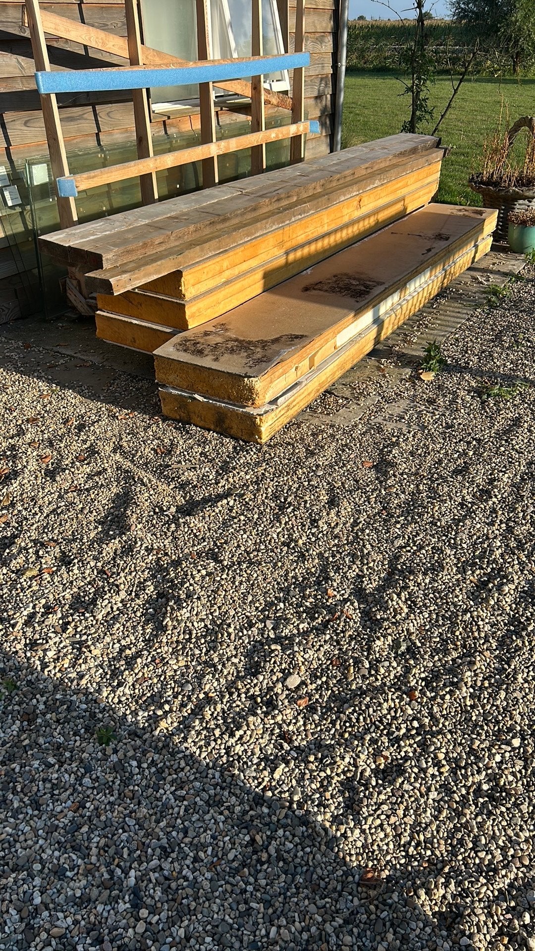 Renovatie plaat pir 60 cm breed en 3,9 m lang 5 stuks, 12 cm of meer, Hardschuim (Pir), Ophalen, Dakisolatie