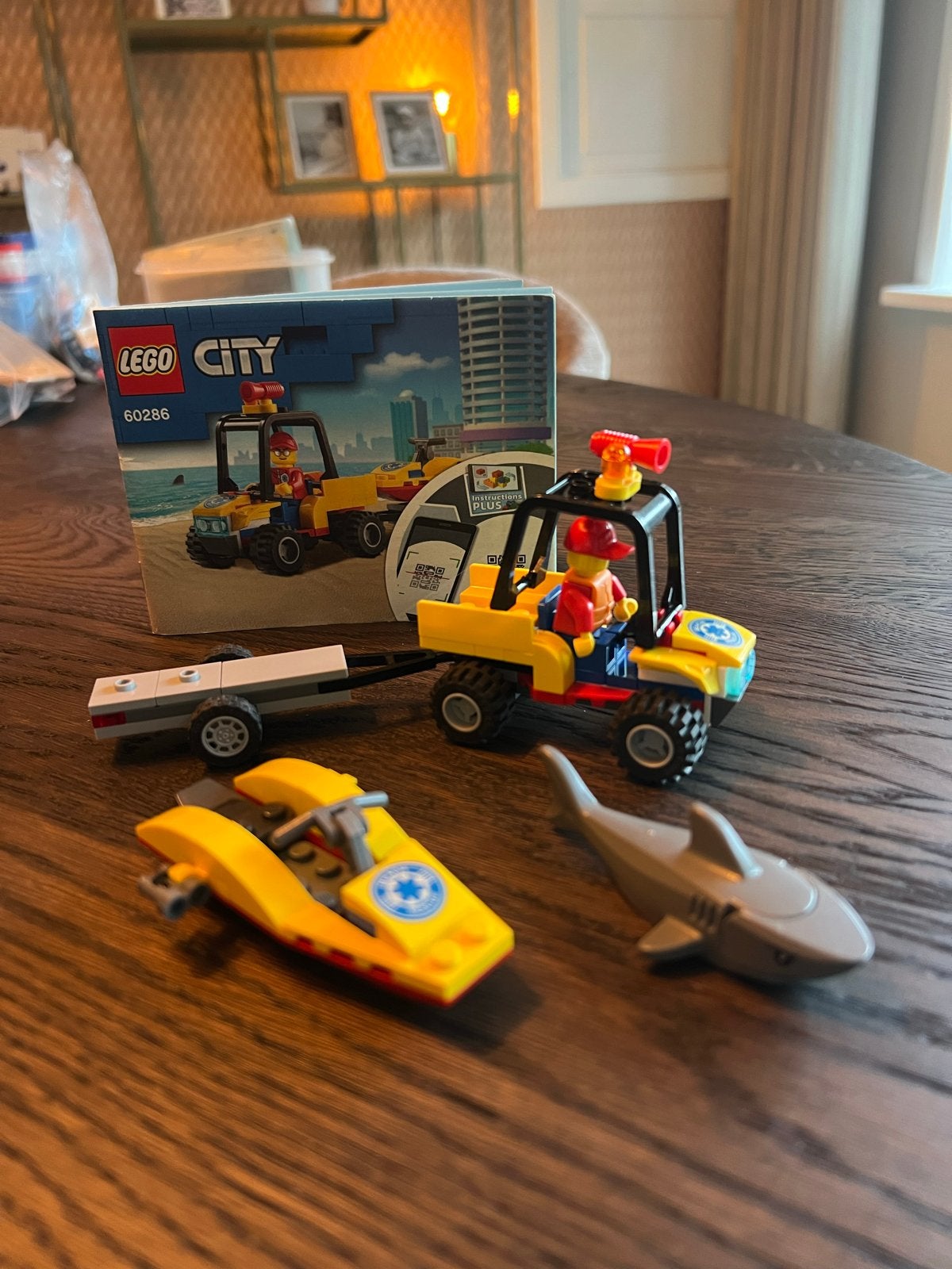 LEGO City 60286 Strandreddings-quad met jetski en haai, City, Lego, Ophalen of Verzenden, Zo goed als nieuw