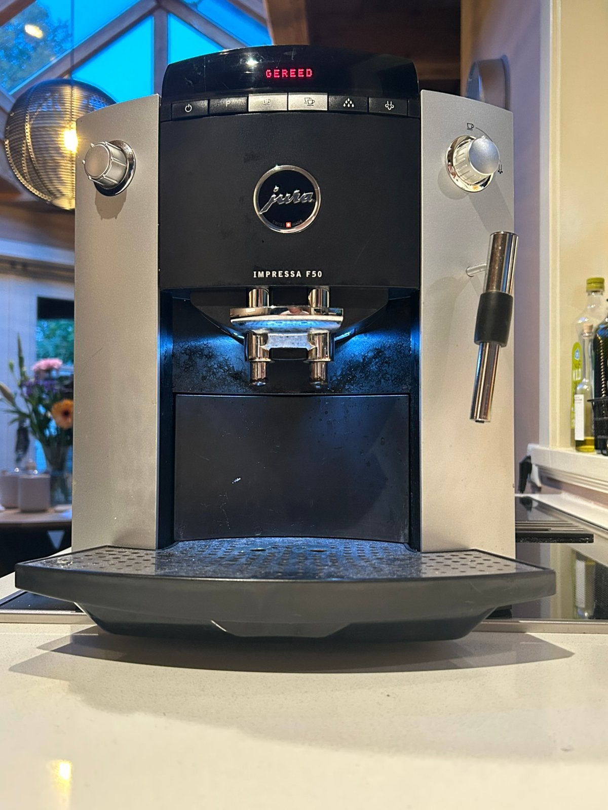 Goed werkende Jura Inpressa F50, Ophalen, Gebruikt, 10 kopjes of meer, Koffiemachine