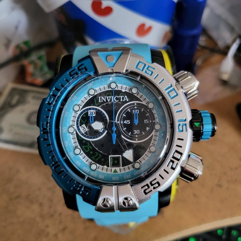 invicta sea hunter unisex 58 mm nieuw in doos, Sieraden, Tassen en Uiterlijk, Horloges | Dames, Overige merken, Staal, Polshorloge