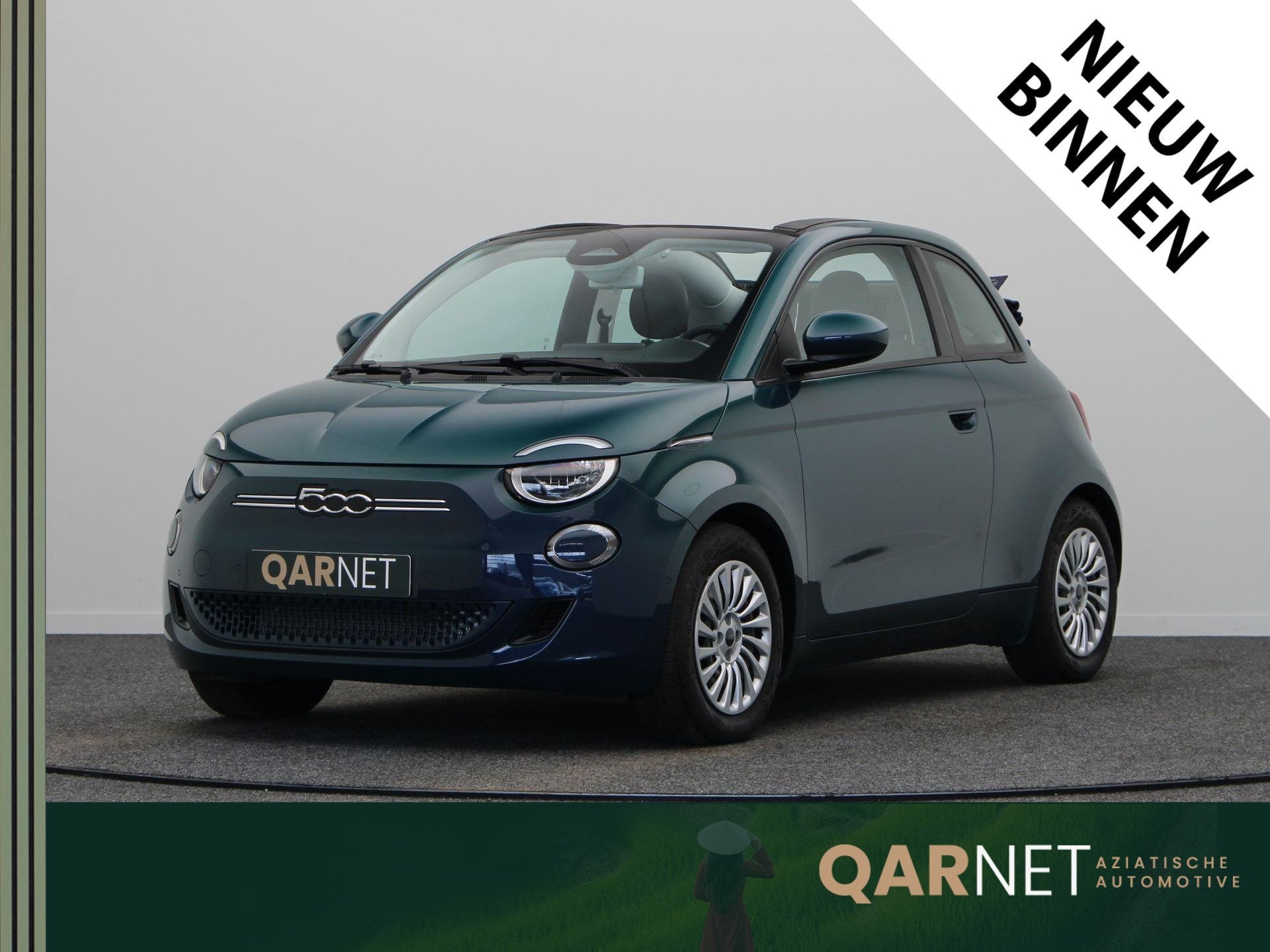 Fiat 500e Cabrio | Achteruitrijcamera | Apple Carplay & Andr, Stof, Gebruikt, 118 pk, Cabriolet