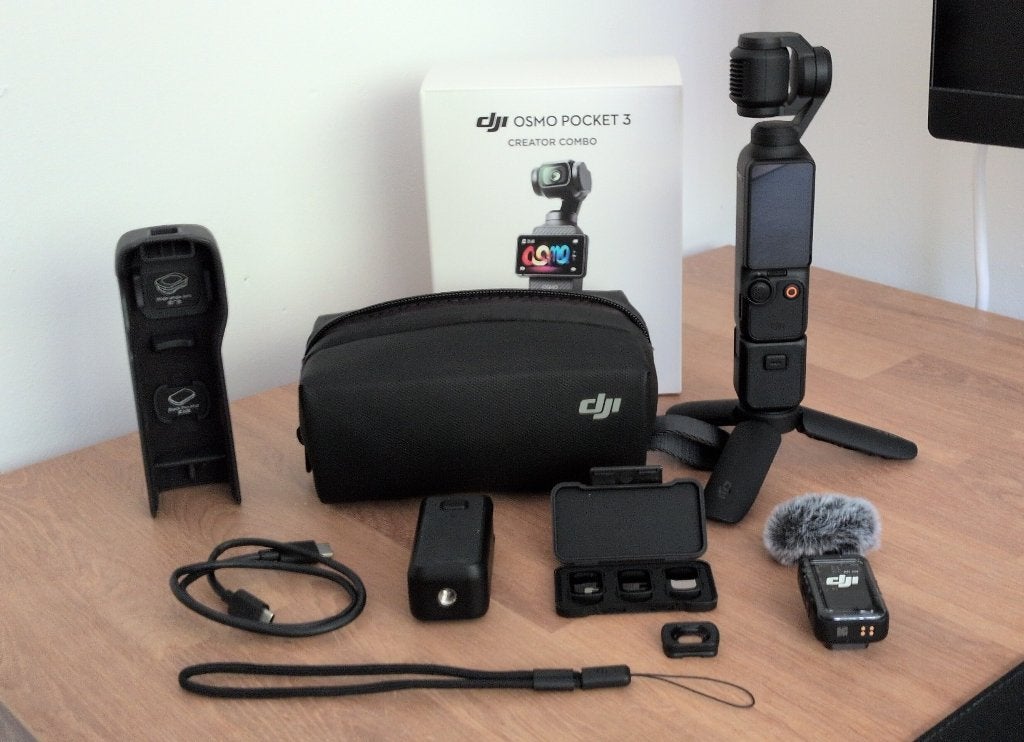DJI Osmo Pocket 3 Creator Combo + ND Filters + 128GB, Overige merken, Zo goed als nieuw, Full HD, Geheugenkaart