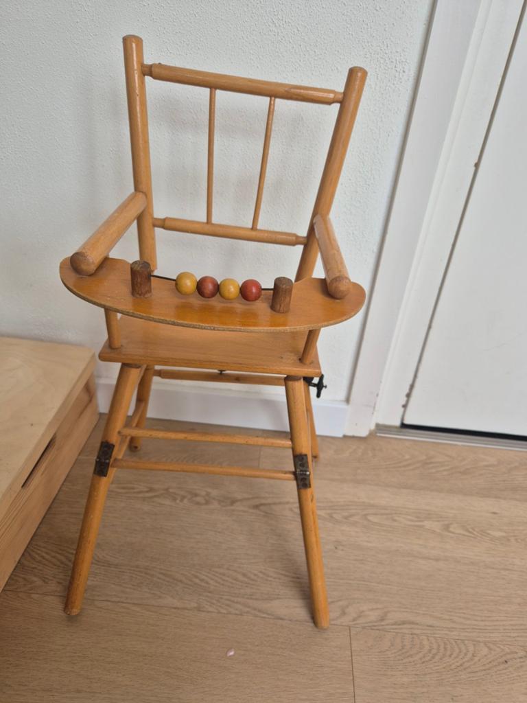 Vintage poppen stoel speelgoed, Ophalen of Verzenden, Gebruikt, Overige typen