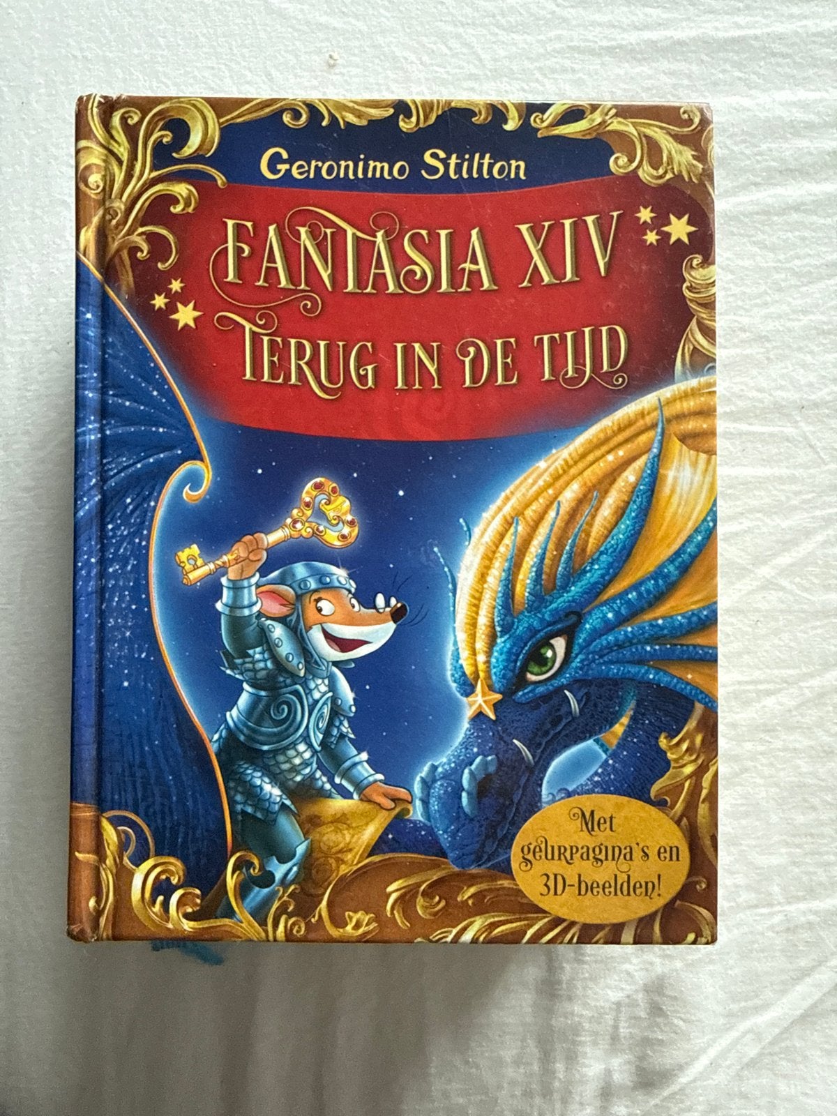 Geronimo Stilton Fantasia XIV: Terug in de Tijd (zonder 3D b, Ophalen of Verzenden, Gelezen, Sprookjes