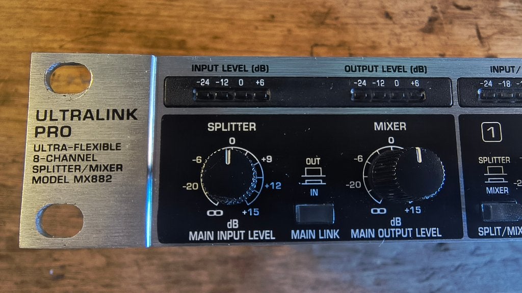 Behringer Ultralink Pro Mixer Splitter MX882, Ophalen of Verzenden, Zo goed als nieuw, 5 tot 10 kanalen
