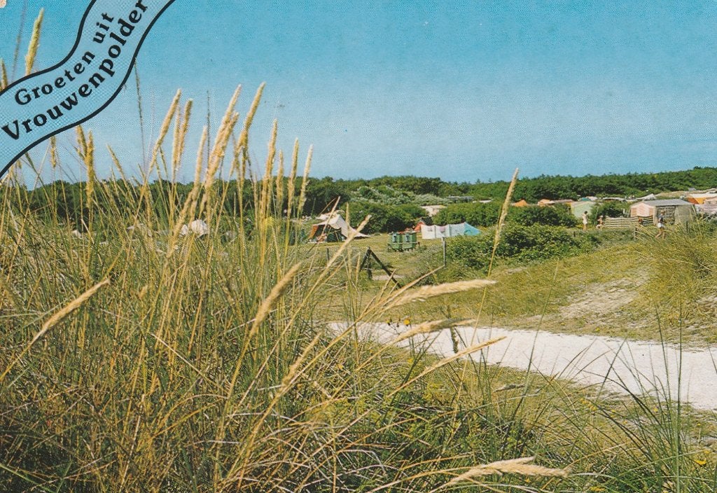 VROUWENPOLDER Fietspad Camping Groeten, Verzamelen, Verzenden, 1980 tot heden, Gelopen, Zeeland