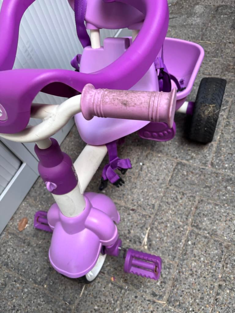 Little Tikes Driewieler met Duwstang - Paars, Ophalen, Gebruikt, Duwstang