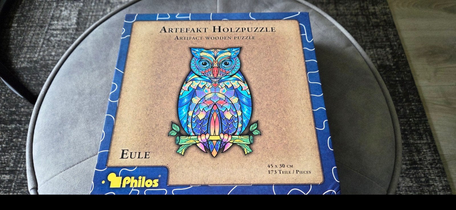 Houten Uil Puzzel - Philos Artefakt Holzpuzzle, Ophalen of Verzenden, Minder dan 500 stukjes, Zo goed als nieuw, Legpuzzel