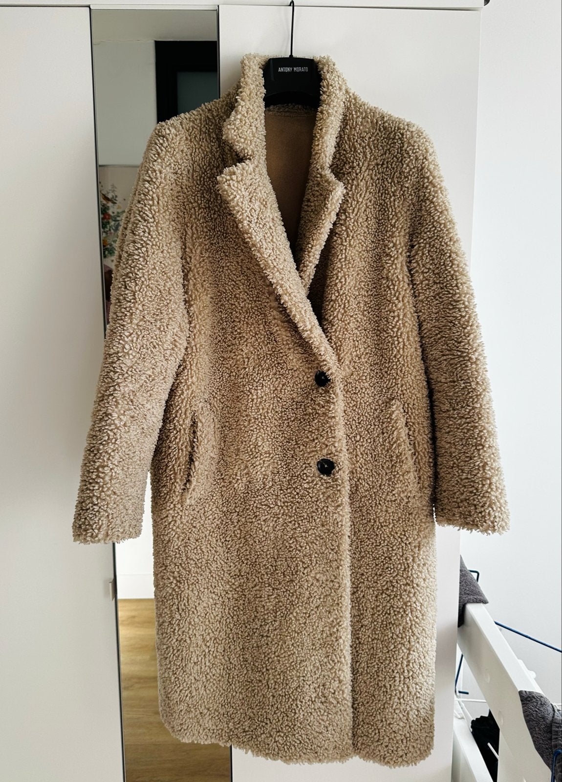 Teddy jas beige - Maat M, Kleding | Dames, Ophalen of Verzenden, Gedragen, Maat 38/40 (M), Beige