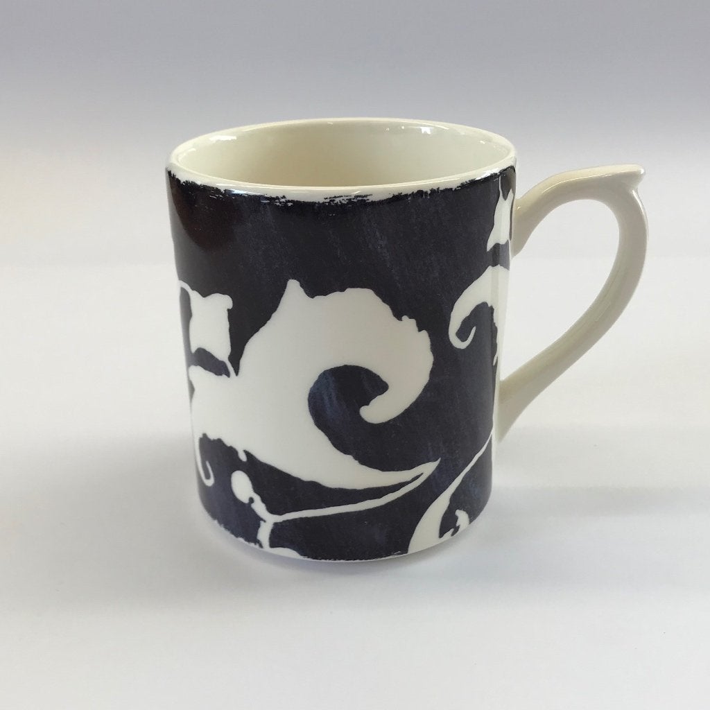 Gien Aardewerk beker met oor Indigo, Overige merken, Nieuw, Modern, Aardewerk