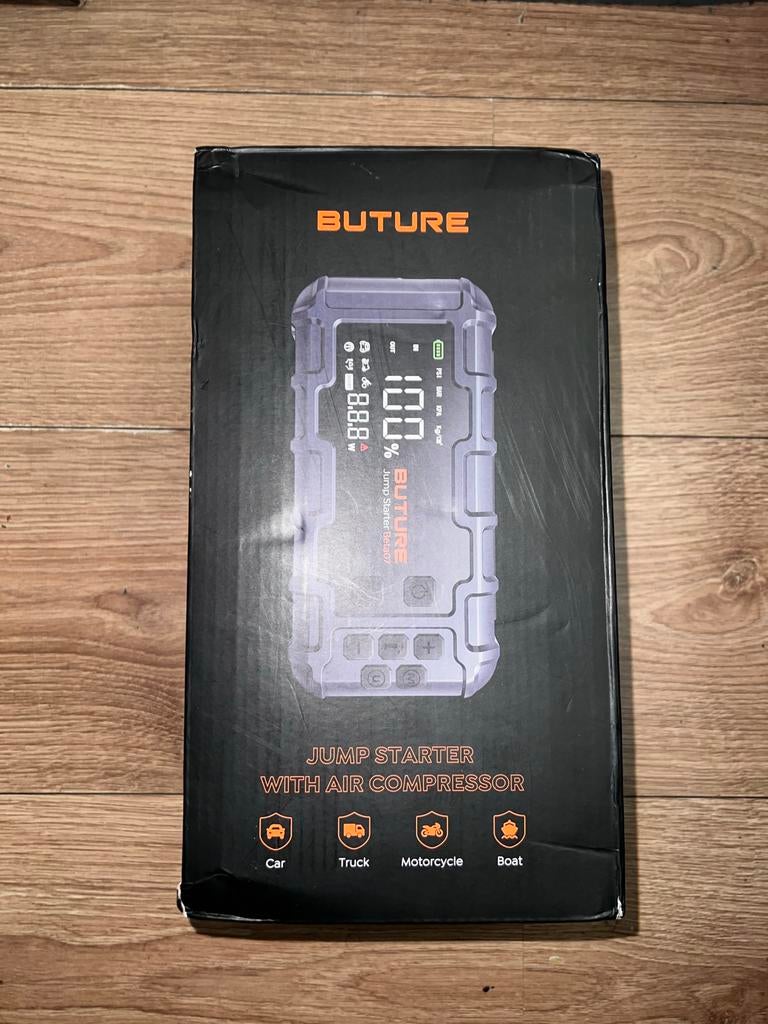Buture Jumpstarter met luchtcompressor, Ophalen of Verzenden, Nieuw