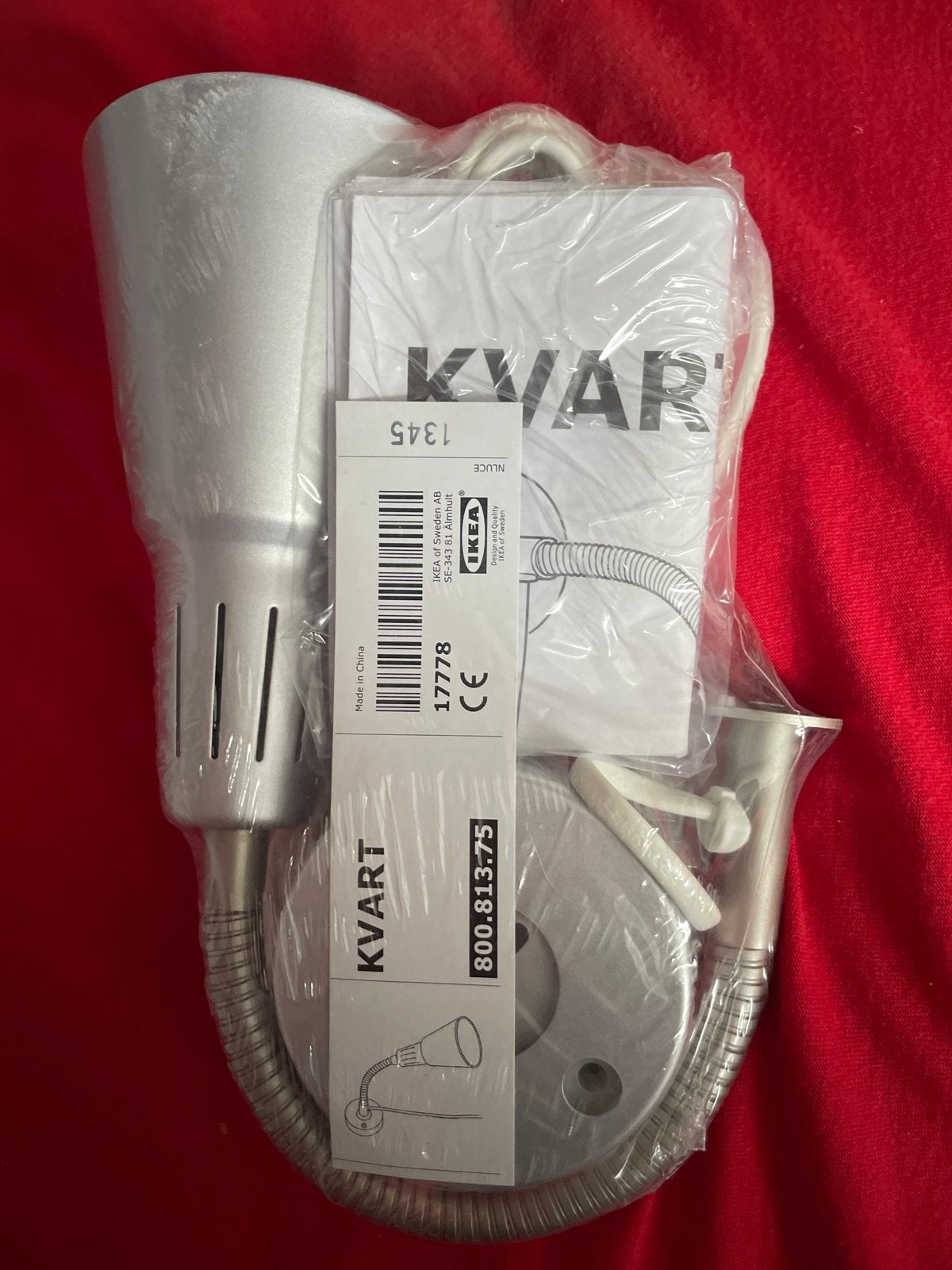 IKEA KVART Wandlamp - Nieuw in verpakking, IKEA, Nieuw, Ophalen of Verzenden, Leeslamp