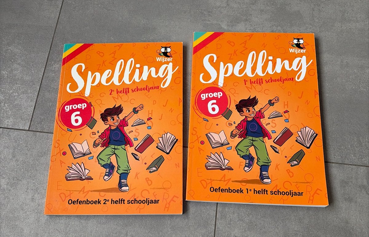 Spelling oefenboeken groep 6 - 1e en 2e helft schooljaar, Ophalen of Verzenden, Zo goed als nieuw, Overige niveaus, Nederlands