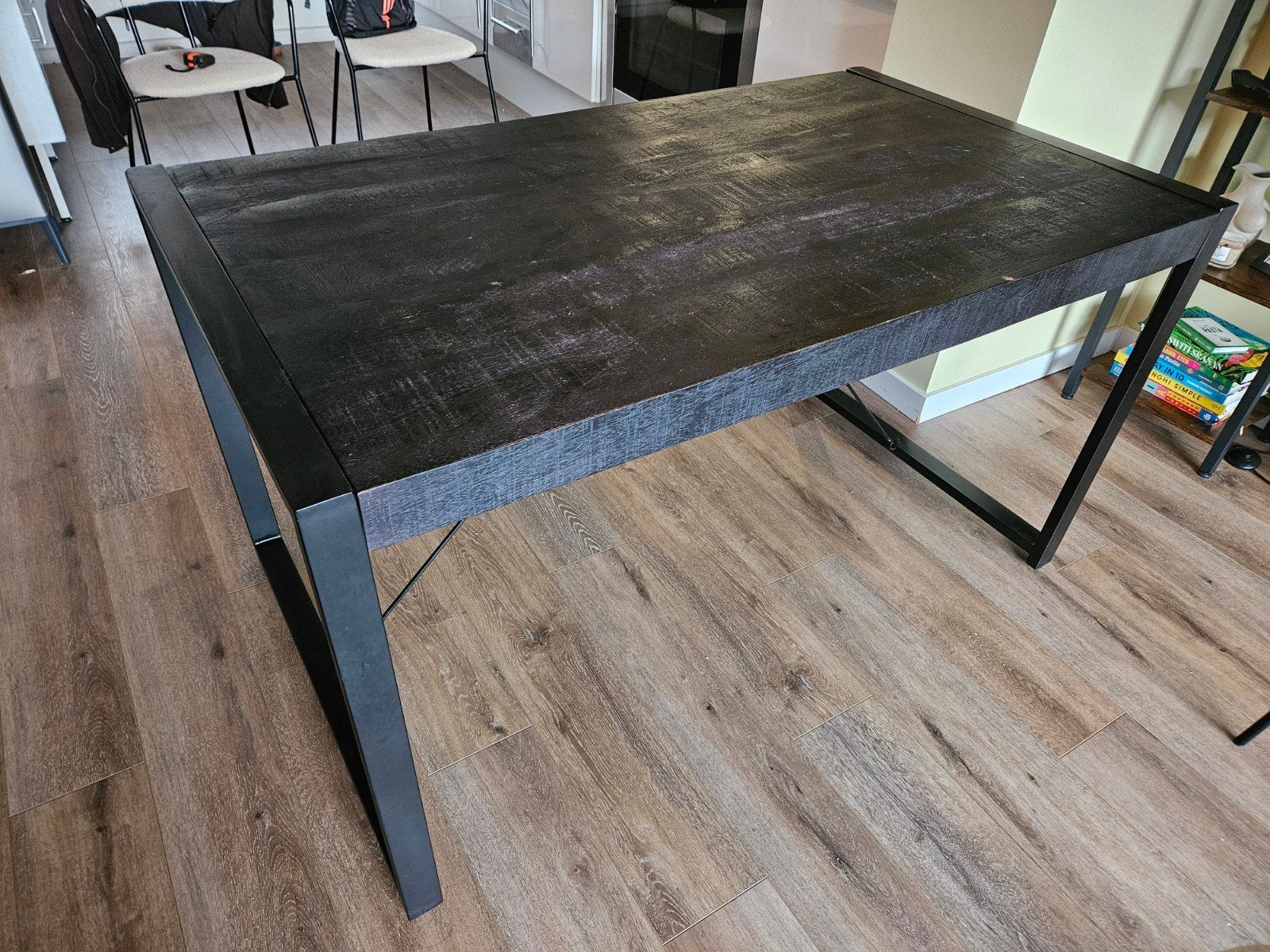 Tafel (industriële stijl) te koop, Gebruikt, 100 tot 150 cm, 50 tot 100 cm, Vier personen