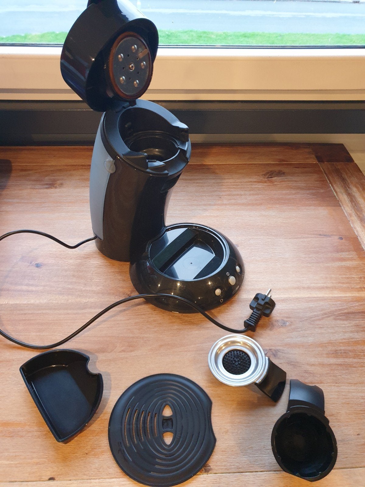 Complete Philips Senseo Original (Zwart - HD7810) – Getest &, Witgoed en Apparatuur, Ophalen of Verzenden, Gebruikt, Afneembaar waterreservoir
